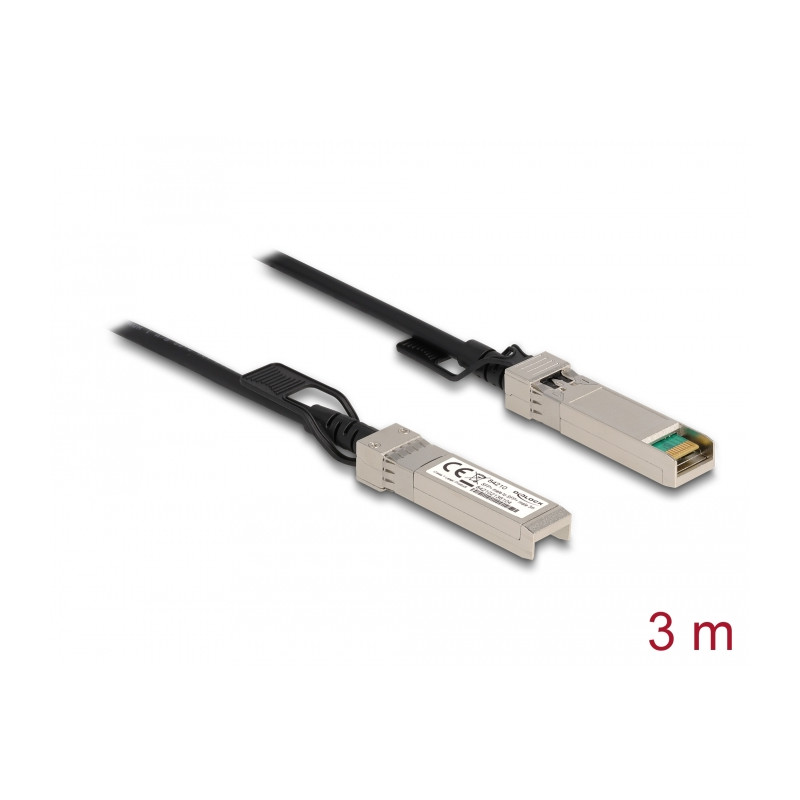 Delock Kabel Twinax SFP+ Stecker zu SFP+ Stecker 3 m