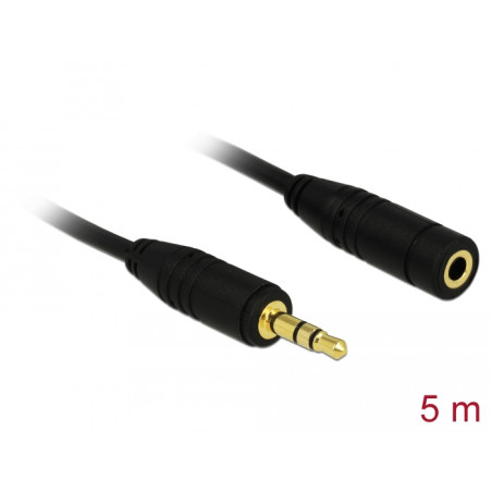 Delock Verlängerungskabel Audio Klinke 3,5 mm Stecker / Buchse 5 m