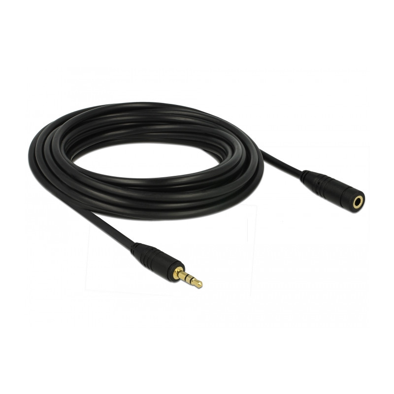 Delock Verlängerungskabel Audio Klinke 3,5 mm Stecker / Buchse 5 m