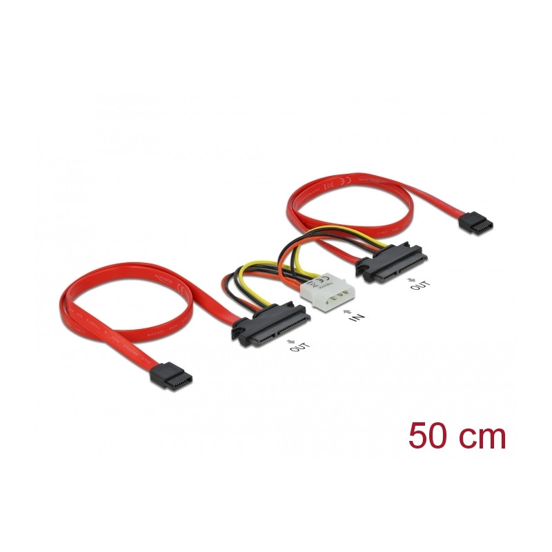 Delock SATA All-in-One Kabel für 2x HDD