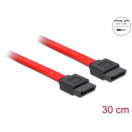 Delock SATA 3 Gb/s Kabel 30 cm rot
