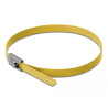 Delock Edelstahlkabelbinder L 400 x B 4,6 mm gelb 10 Stück