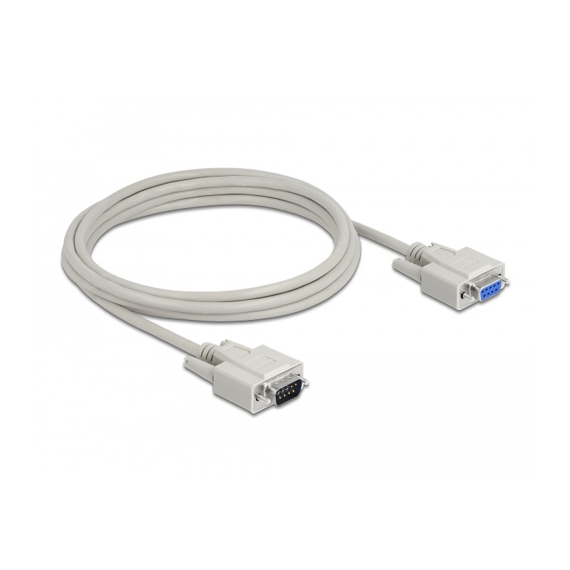 Delock Serielles Kabel D-Sub 9 Stecker zu Buchse 3 m