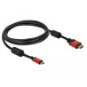 Delock Kabel High Speed HDMI mit Ethernet - HDMI A Stecker - HDMI Mini-C Stecker 4K 3 m