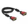 Delock Kabel DVI 24+1 Stecker - DVI 24+1 Stecker 3 m rot Metall