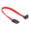 Delock SATA 3 Gb/s Kabel gerade auf oben gewinkelt 22 cm rot
