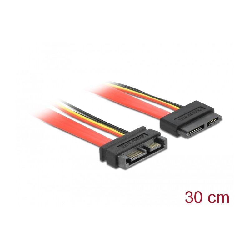 Delock Verlängerungskabel Slim SATA Stecker - Buchse 30 cm