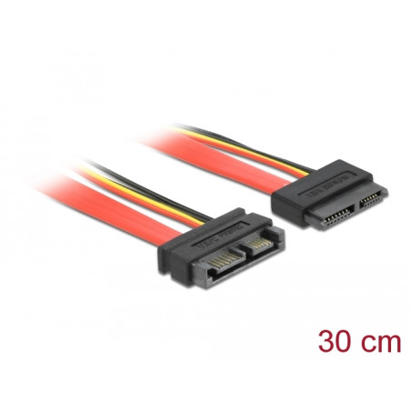 Delock Verlängerungskabel Slim SATA Stecker - Buchse 30 cm