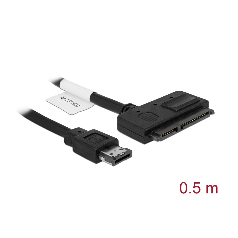 Delock Kabel Power Over eSATA - SATA 22 Pin 0,5 m