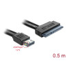 Delock Kabel eSATApd 12 V - SATA 22 Pin 2.5 / 3.5 HDD 0,5 m