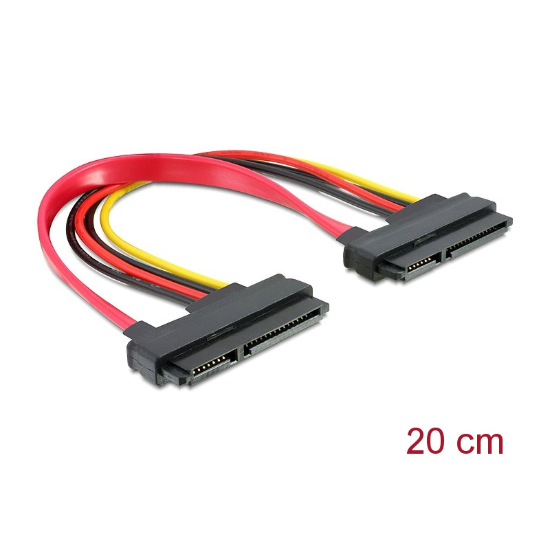 Delock Kabel SATA 22pin - 22pin Buchse / Buchse 20cm
