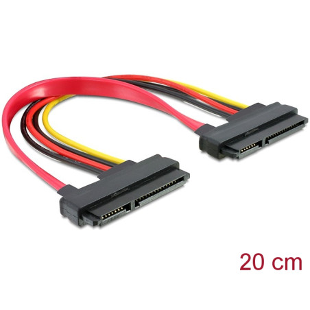 Delock Kabel SATA 22pin - 22pin Buchse / Buchse 20cm