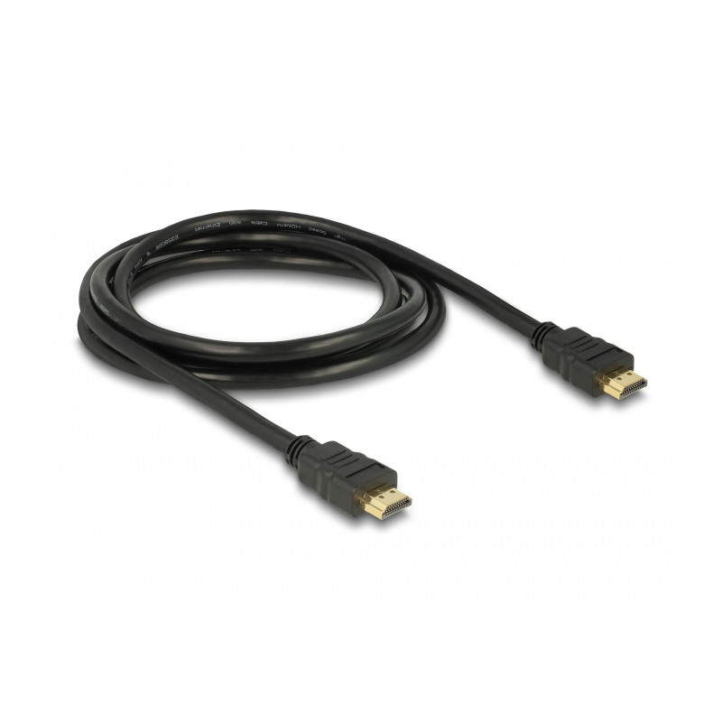 Delock Kabel High Speed HDMI mit Ethernet – HDMI A Stecker - HDMI A Stecker 4K 2,0 m