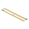 Delock Edelstahlkabelbinder L 200 x B 7,9 mm gelb 10 Stück