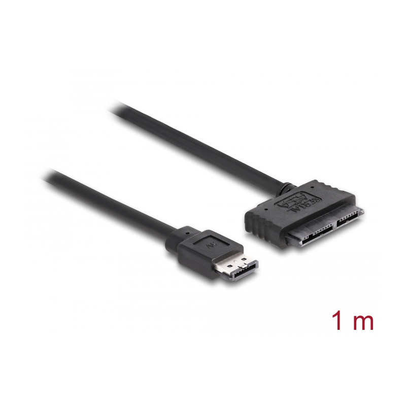 Delock Kabel eSATAp - Micro SATA 16pin 1m