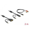 Delock Kabel DVI - HDMI + Sound Stecker-Stecker 2 m