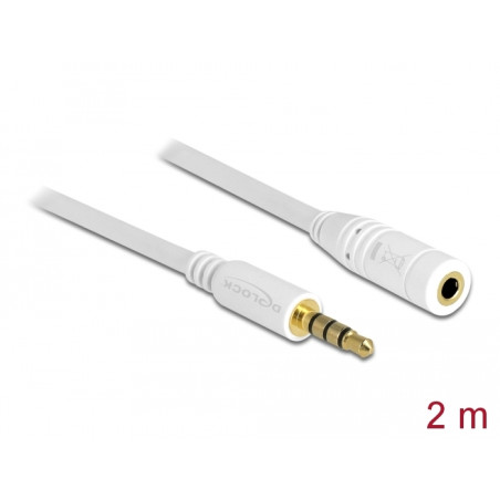 Delock Verlängerungskabel Audio Klinke 3,5 mm Stecker / Buchse 4 Pin 2 m