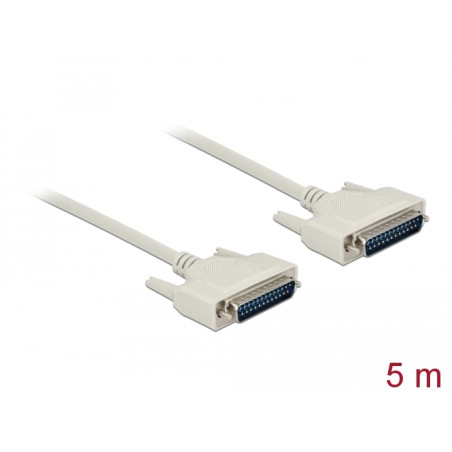 Delock Serielles Kabel D-Sub 25 Stecker zu Stecker 5 m