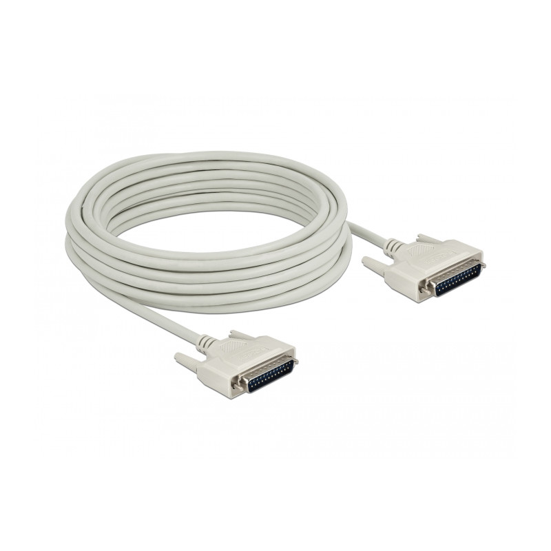 Delock Serielles Kabel D-Sub 25 Stecker zu Stecker 10 m