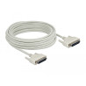 Delock Serielles Kabel D-Sub 25 Stecker zu Stecker 10 m
