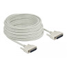 Delock Serielles Kabel D-Sub 25 Stecker zu Stecker 20 m