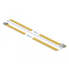 Delock Edelstahlkabelbinder L 400 x B 7,9 mm gelb 10 Stück