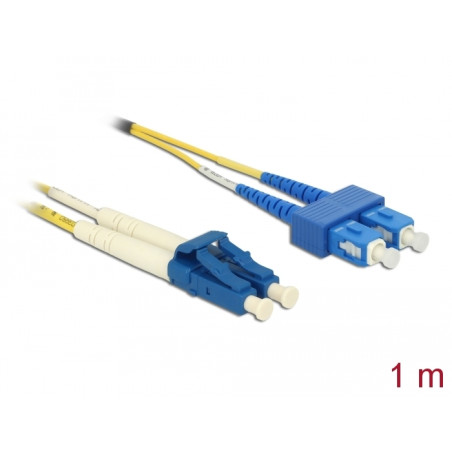 Delock Kabel Lichtwellenleiter LC - SC Singlemode OS2 1 m