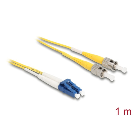 Delock Kabel Lichtwellenleiter LC - ST Singlemode OS2 1 m