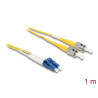 Delock Kabel Lichtwellenleiter LC - ST Singlemode OS2 1 m