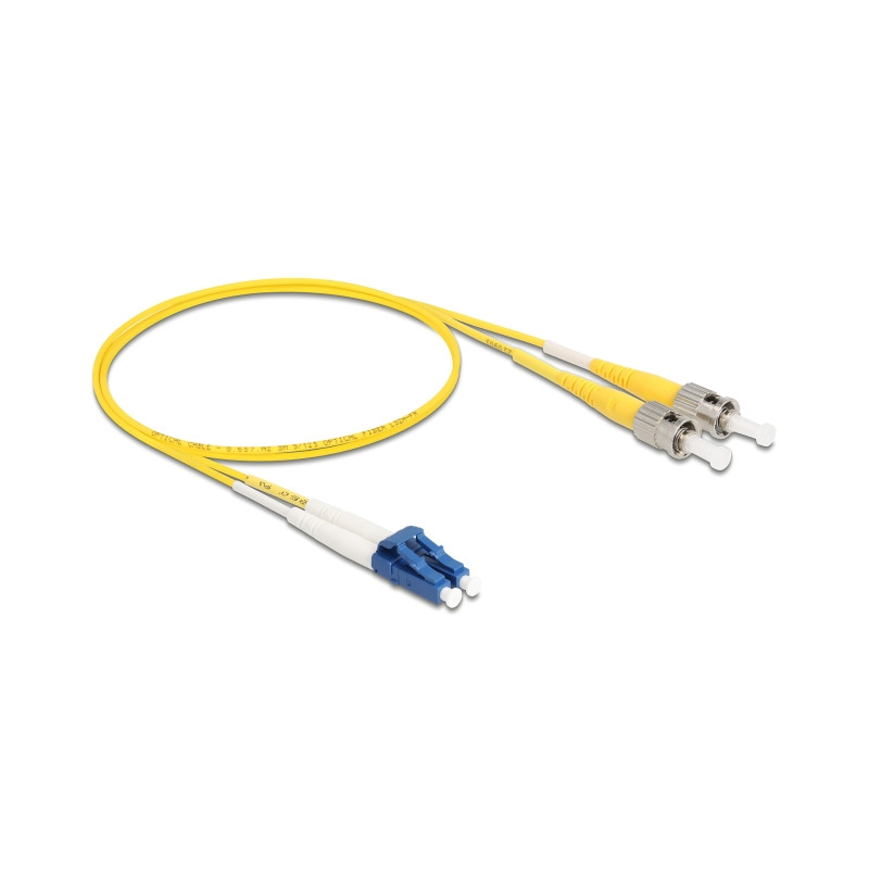 Delock Kabel Lichtwellenleiter LC - ST Singlemode OS2 1 m