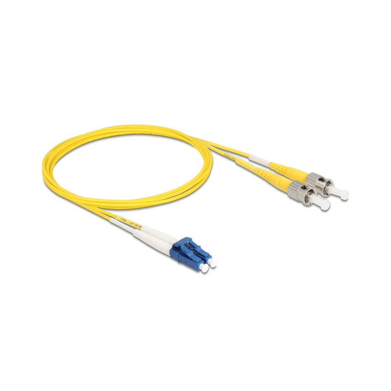 Delock Kabel Lichtwellenleiter LC - ST Singlemode OS2 2 m
