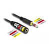 Delock Klinkenverlängerungskabel 3,5 mm 4 Pin Stecker zu Buchse 3 m schwarz