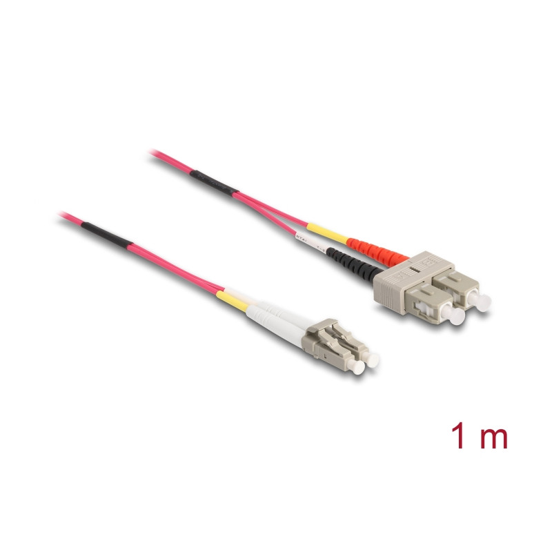 Delock Kabel Lichtwellenleiter LC - SC Multimode OM4 1 m