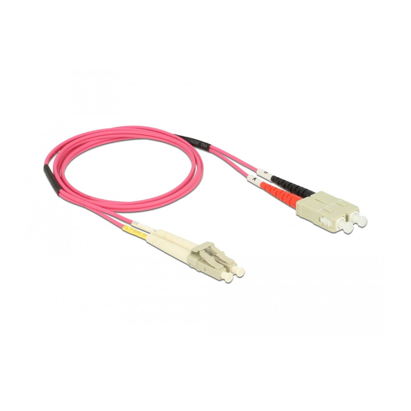 Delock Kabel Lichtwellenleiter LC - SC Multimode OM4 1 m