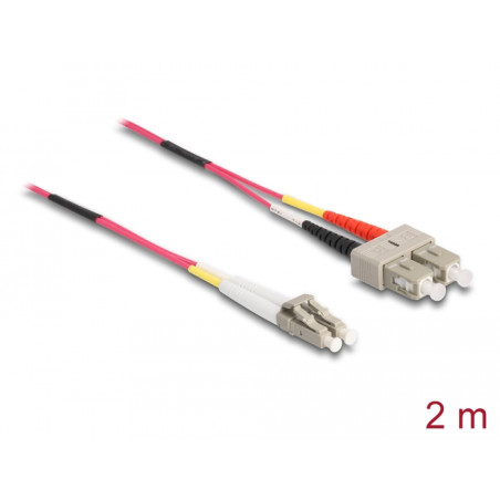 Delock Kabel Lichtwellenleiter LC - SC Multimode OM4 2 m