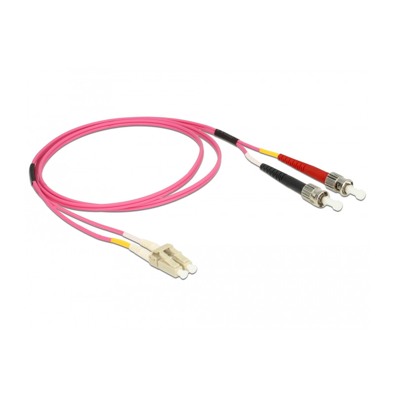 Delock Kabel Lichtwellenleiter LC - ST Multimode OM4 1 m