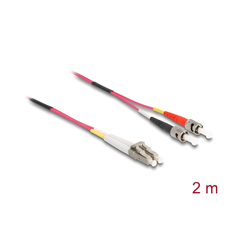 Delock Kabel Lichtwellenleiter LC - ST Multimode OM4 2 m