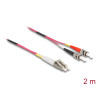 Delock Kabel Lichtwellenleiter LC - ST Multimode OM4 2 m