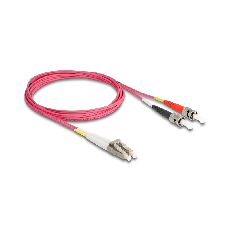 Delock Kabel Lichtwellenleiter LC - ST Multimode OM4 2 m