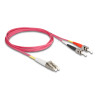 Delock Kabel Lichtwellenleiter LC - ST Multimode OM4 2 m