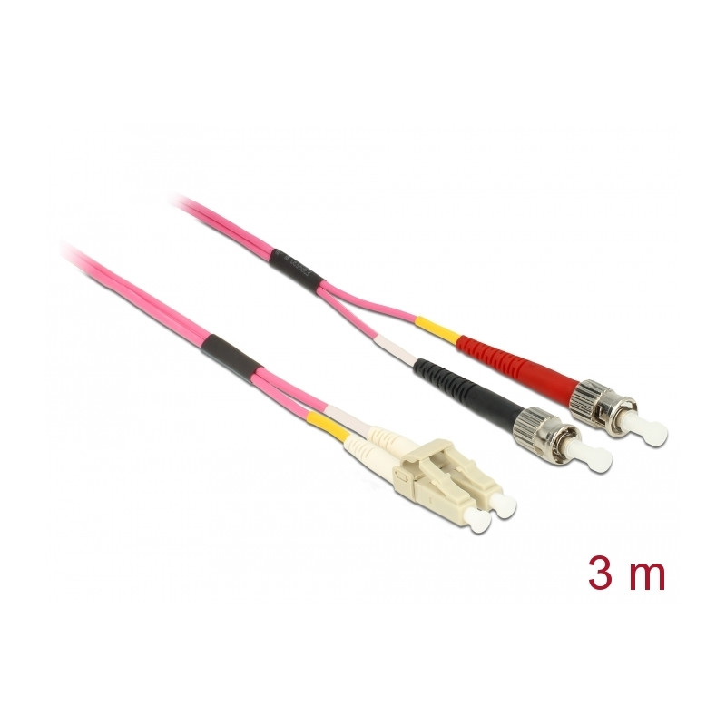Delock Kabel Lichtwellenleiter LC - ST Multimode OM4 3 m