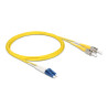 Delock Kabel Lichtwellenleiter LC Duplex zu ST Duplex Singlemode OS2 5 m