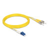 Delock Kabel Lichtwellenleiter LC Duplex zu ST Duplex Singlemode OS2 10 m