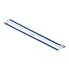 Delock Edelstahlkabelbinder L 200 x B 4,6 mm blau 10 Stück