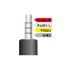Delock Kabel Klinke 3,5 mm 4 Pin Stecker gewinkelt - 3 x Cinch Stecker 1,5 m