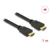 Delock Kabel High Speed HDMI mit Ethernet – HDMI A Stecker - HDMI A Stecker 4K 1,0 m