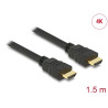 Delock Kabel High Speed HDMI mit Ethernet – HDMI A Stecker - HDMI A Stecker 4K 1,5 m