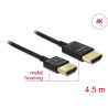 Delock Kabel High Speed HDMI mit Ethernet - HDMI-A Stecker - HDMI-A Stecker 3D 4K 4,5 m Aktiv Slim High Quality