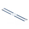 Delock Edelstahlkabelbinder L 300 x B 4,6 mm blau 10 Stück