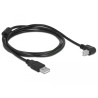 Delock Kabel USB 2.0 Typ-A Stecker - USB 2.0 Typ-B Stecker gewinkelt 1,5 m schwarz
